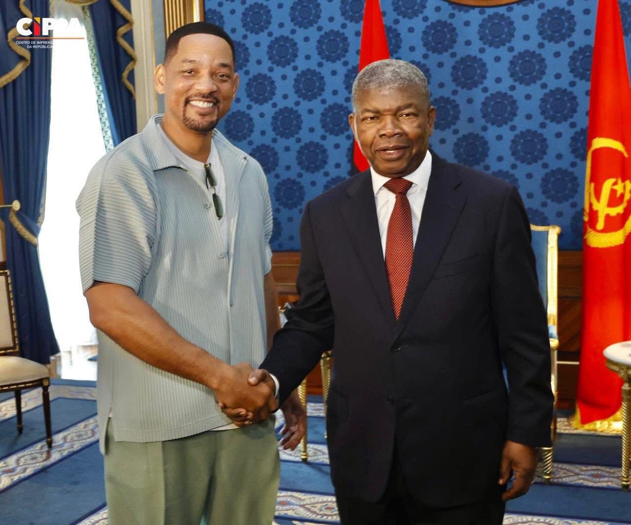 Presidente João Lourenço recebe o astro norte-americano Will Smith em Luanda