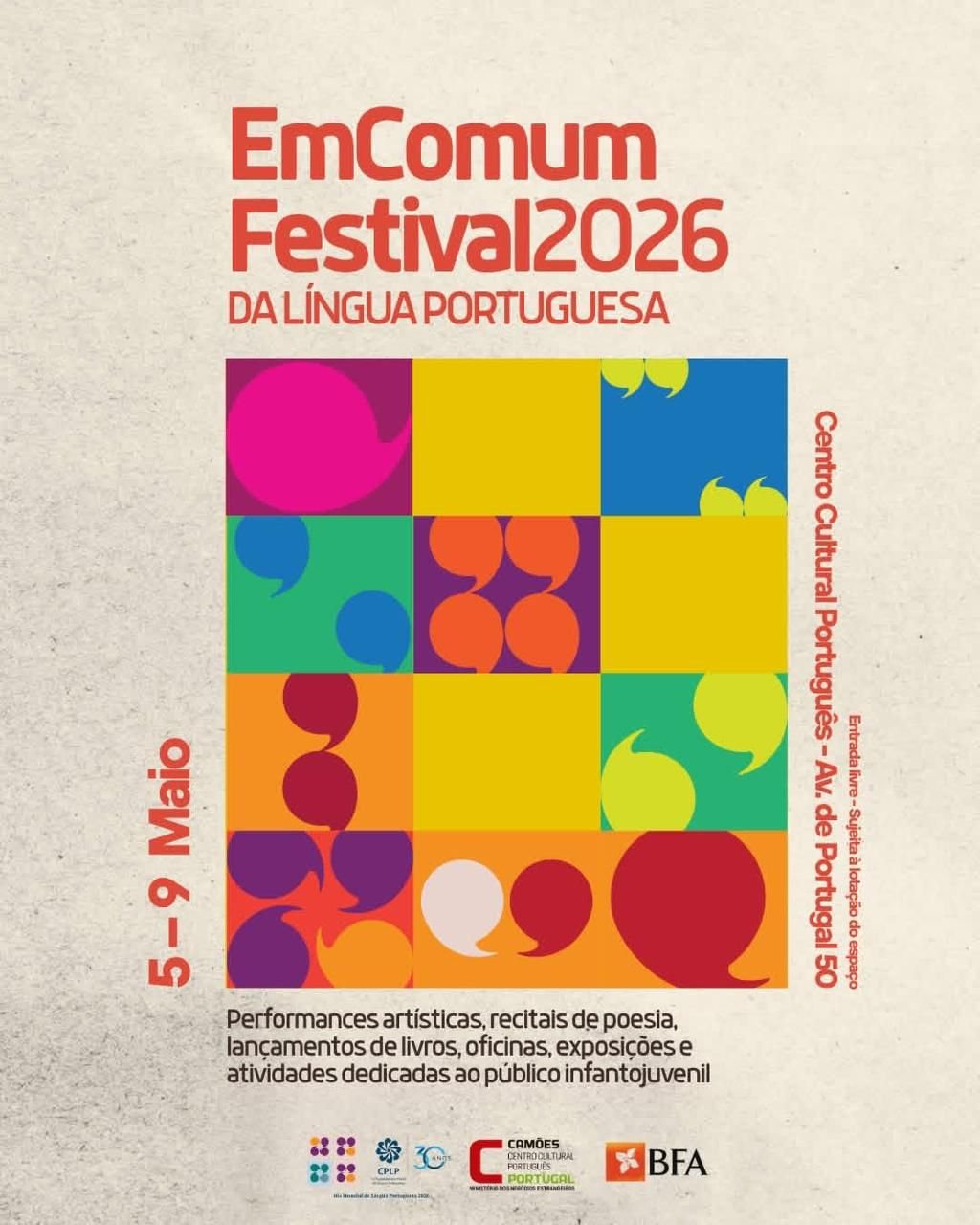 Luanda acolhe Festival da Língua Portuguesa no Centro Cultural Português