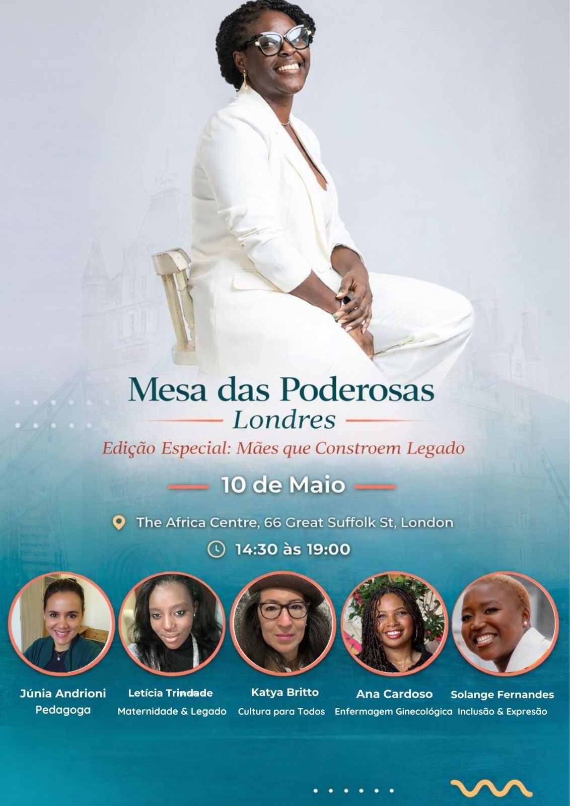 Selma Pires realiza “Mesa das Poderosas” em Londres com homenagem especial às mães